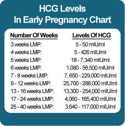 Hormone level test for pregnancy