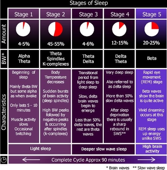 Sleep amount by age