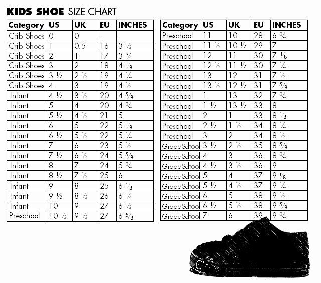 How to tell what size shoe your child wears