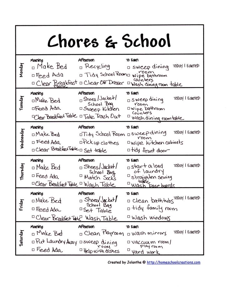 How to make a chore chart for your child