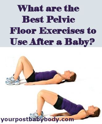 Pelvic floor exercises post pregnancy