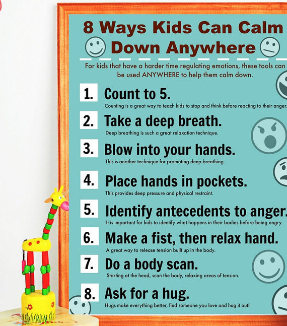 How to calm an angry child down