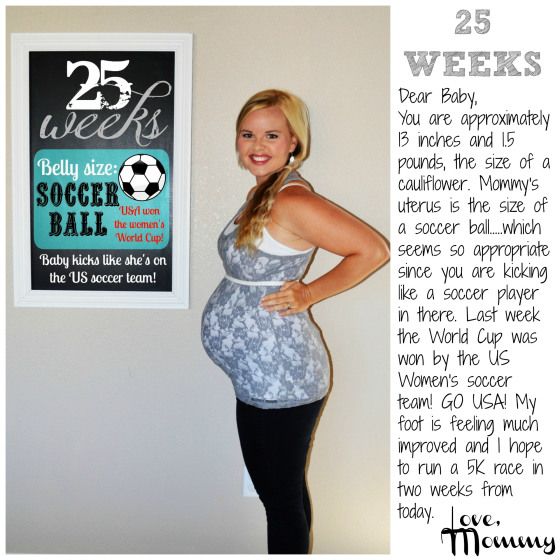 How much does my baby weigh at 25 weeks