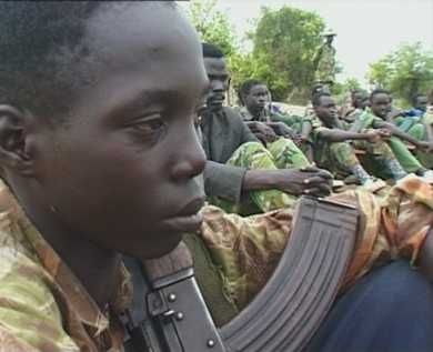 How many child soldiers are there in south sudan