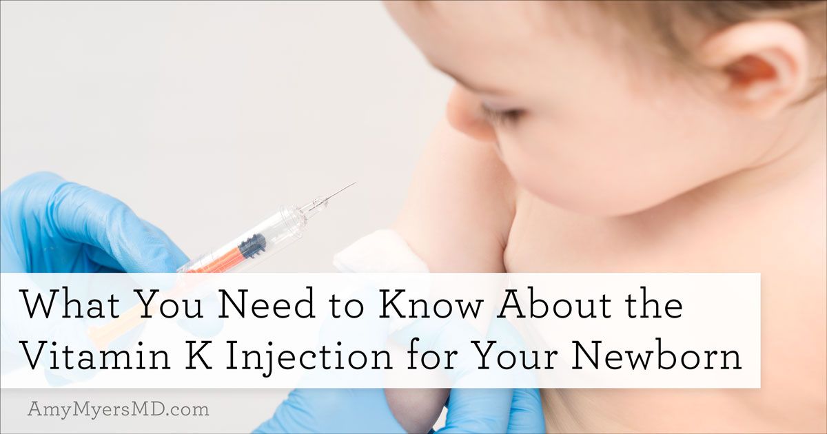 Site for vitamin k injection in newborn