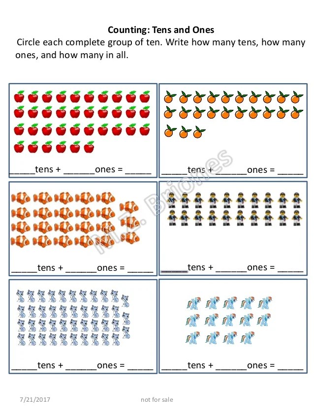 How to teach a child tens and ones