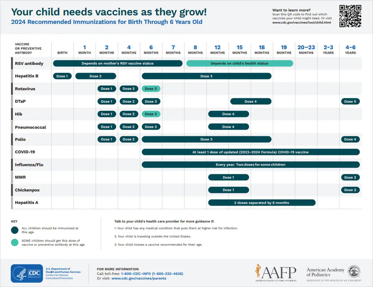 Vaccine schedule for pregnancy