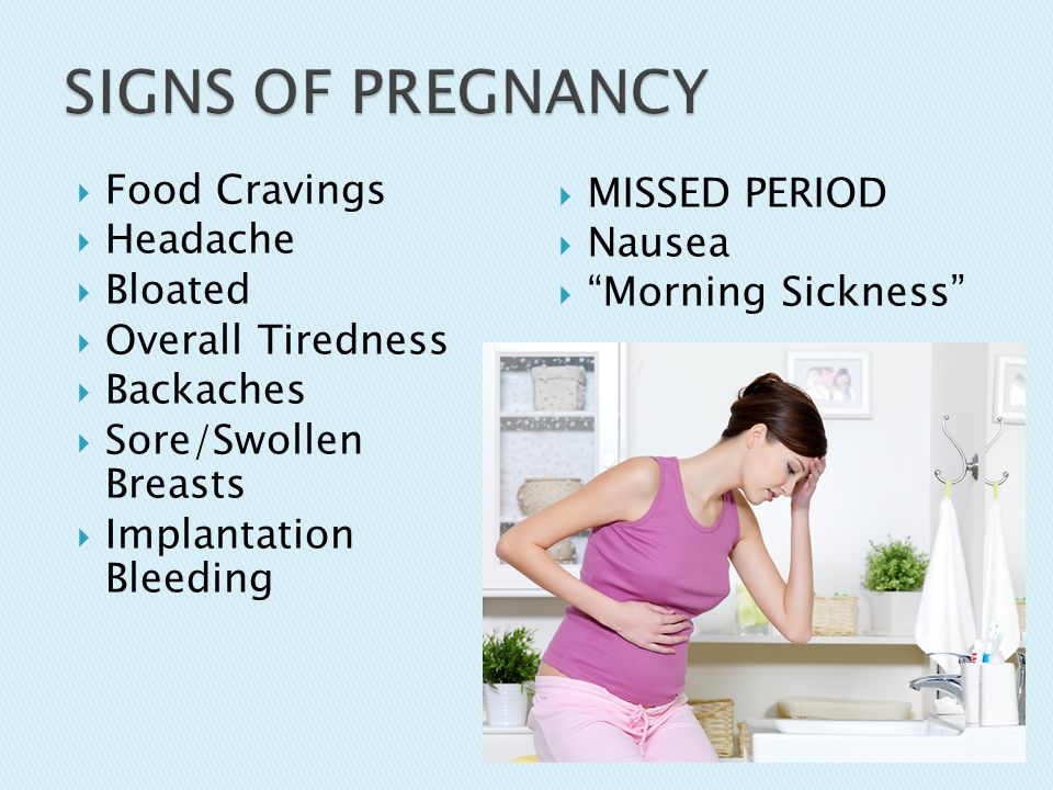 Morning sickness late in pregnancy