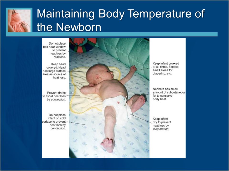 What is the normal body temperature of a newborn baby