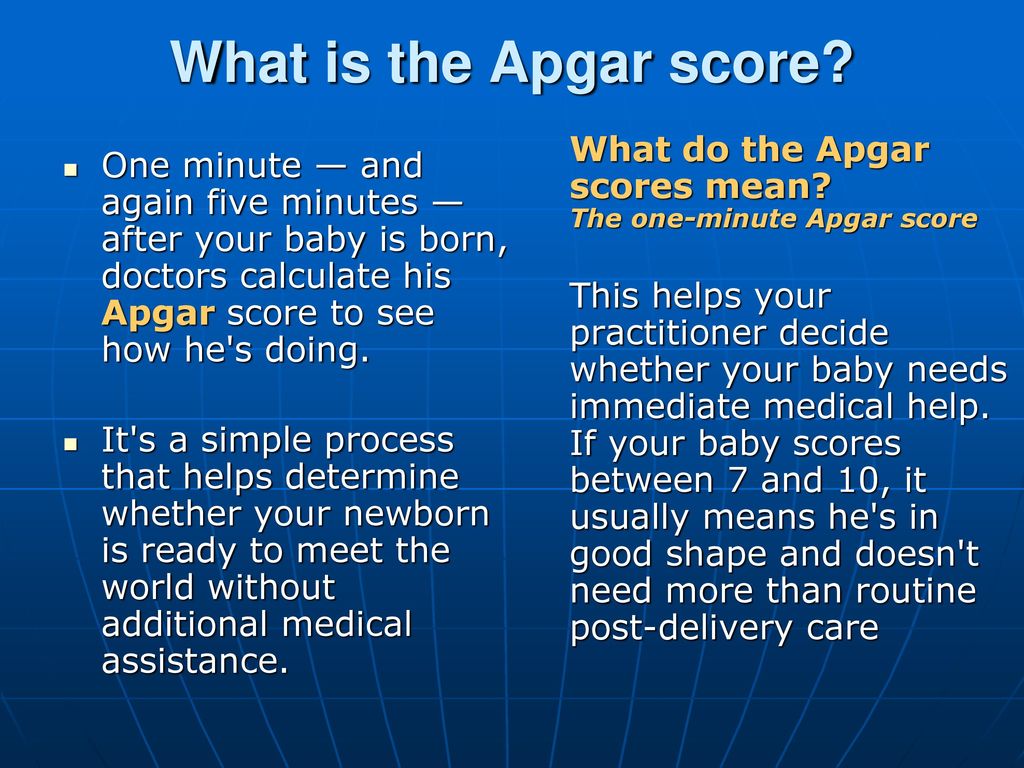 What does apgar mean