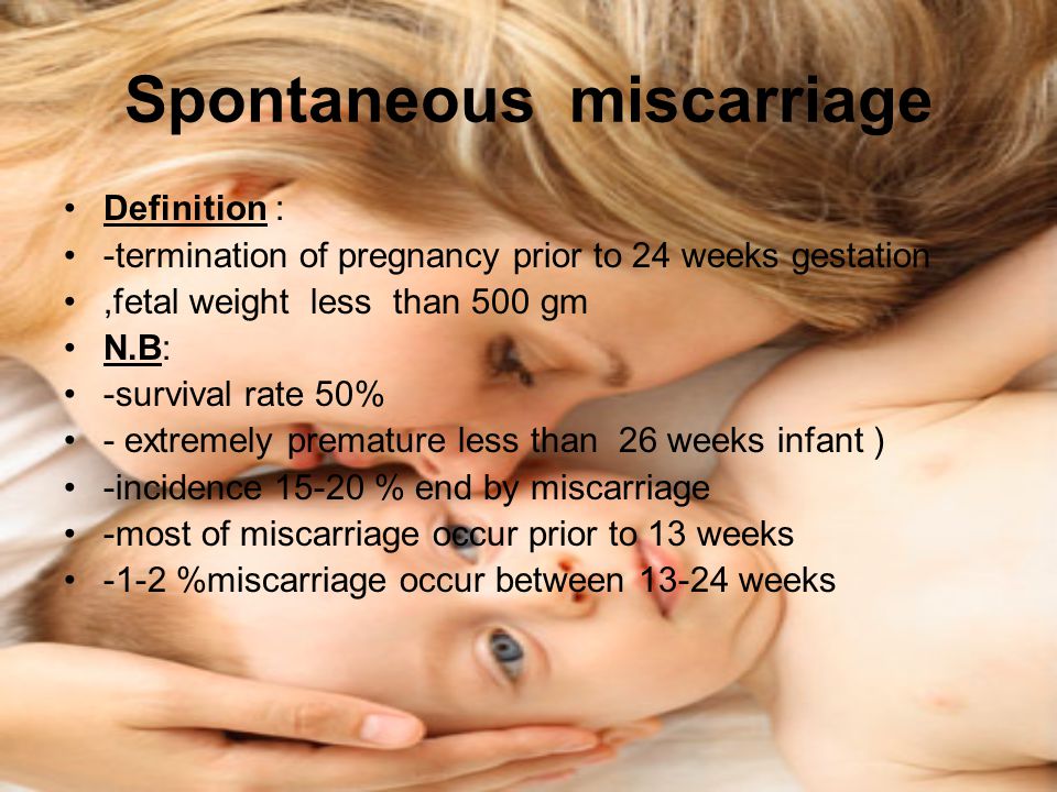 Miscarriage bleeding for a month
